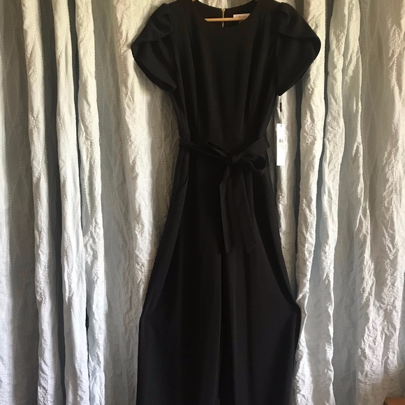 calvin klein tulip sleeve jumpsuit